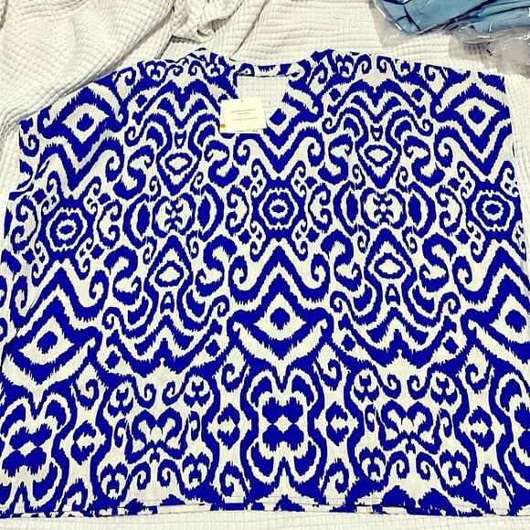 NWT- Anne Klein- S. Linen Blend Top - Picture 2 of 8